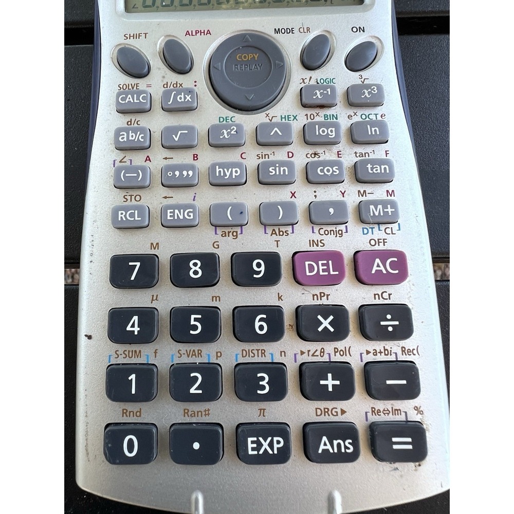 Casio Fx-115MS Scientific Calculator Two Way Power Solar & Battery Tested Works - Picture 4 of 5